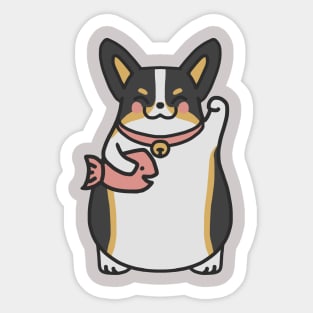 Maneki Corgi Sticker